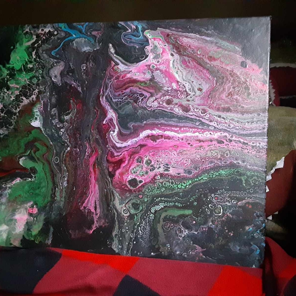 Painting canvas abstract - Picture 1 of 3